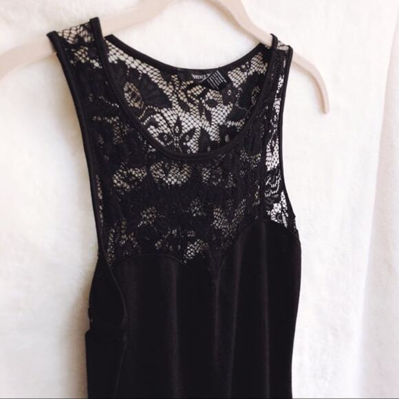 Forever 21 Black Body Con Top Lace Mini Dress - Picture 7 of 11
